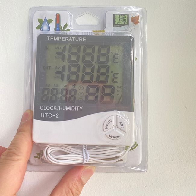 HTC-2 Digital LCD Temperature Humidity Meter Indoor / Outdoor Room