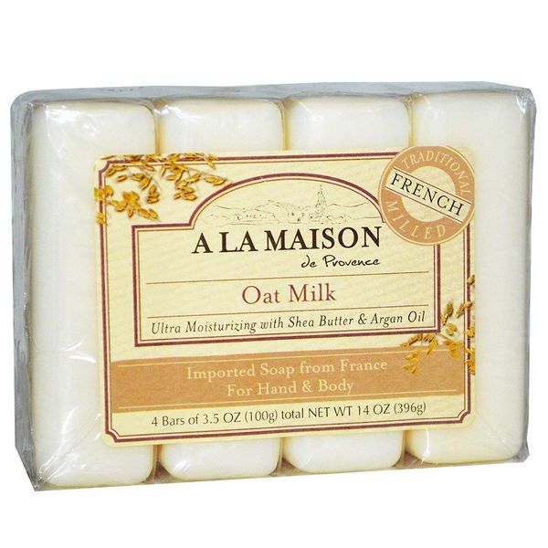 A La Maison Bar Soap Oat Milk Value (4 Pack)