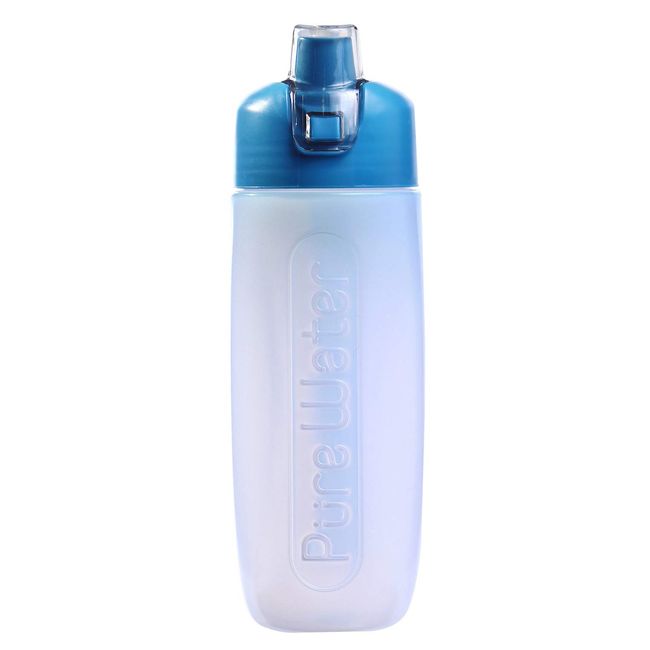 Kurita 030685 Water Filter, Blue, Width 2.6 x Depth 3.0 x Height 0.8 inches (6.5 x 7.5 x 2.1 cm), Portable Water Bottle, Pure Water