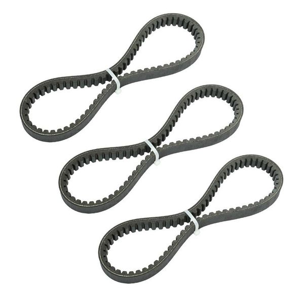 BLACKHORSE-RACING 3Pcs Go Kart Drive Belt 725, Drive Belt Clutch Belt for Hammerhead Trailmaster Mid Karts, 725 Belt for 30 Series Torque Converter Belts