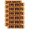240 Volts Voltage & Conduit Markers | Stickers | Decals | Labels Electrical