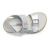Merrell Girls Bare Steps Sandal, Silver, 7 Wide Toddler