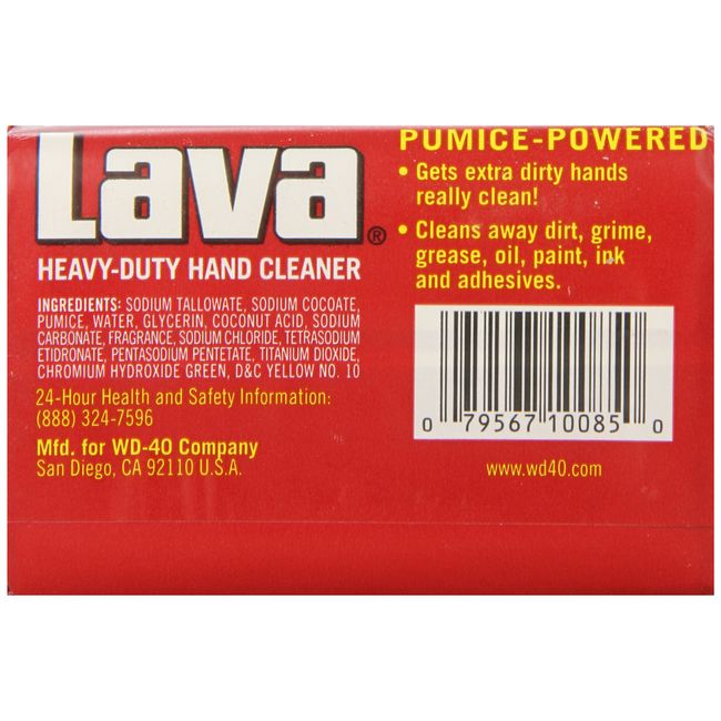 Lava Heavy-Duty Hand Cleaner Pumice soap with Moisturizers, 4-bars [5.75 OZ  each] with a Compatible Sparklen Wooden Nail Brush