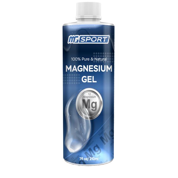 Magnesium Gel High Absorption for Leg Cramps - Muscle Recovery Gel from The Dead Sea for Sore Muscles - Less Itch & Less Sting Than Magnesium Oil (One Bottle 200CC - 400 Muscle rubs)