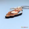 PeachyApricot Cute Sea Otter Keychain Charm Gift (2”)