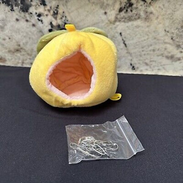 Lemon Fruit Hanging Cave House Warm Winter Hammock Bed For Hamster Small Pet