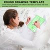 HXSYKJDM 5PCS Circle Stencil Template, Premium Plastic Circle Template Geometric Stencils for Drawing