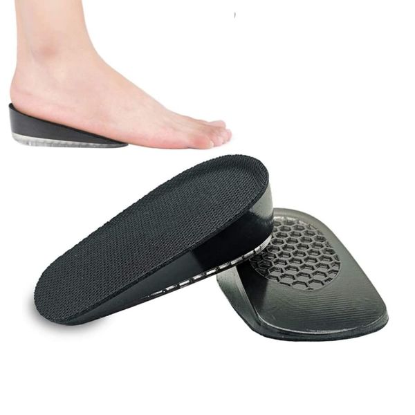 Secret Insole: 0.6/1.0/1.4/1.8 inches (1.5/2.5/3.5/4.5 cm), Insole, Shock Absorption, Heel Cushion, Height Upgrade, 3-Layer Construction, High Elasticity, Anti-Slip, Beautiful Legs, Unisex, Available