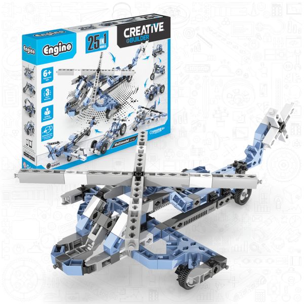 Engino- Inventor STEM Toys, 25 Multimodel Set, Educational Toys for Kids 6+, Engineering Kit, Stem Building Toys, Gift for Boys & Girls