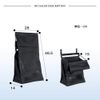 Hachibanya Rear Door Mailbox Post Post Mailbox Newspaper Holder (Black)