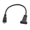 cablecc USB-C USB 3.1 Type C Male to Female Extension Data Cable with Panel Mount Screw Hole