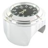 Universal Motorcycle Analog Watch Handle Mount Bar Mount Silver Analog Clock Watch Plated Body