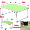 HoitoDeals 1Pcs Folding Laptop Table Fold Up Tables For Home, Office Work etc. (Green)