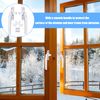 1 Pair Window Handle Replacement Kit,Universal Window Handle Replacement Right/Left Hand with Fixing Screws,Locking Design White Replacement Window Handles for Switch Window Door Security