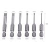 Slotted Screwdriver Bit Set, 6pcs Flat Head Screwdriver Bits, 50mm 2.0-6.0mm 1/4 Hex Shank Bits Magnetic Flat Head Screwdriver Bits