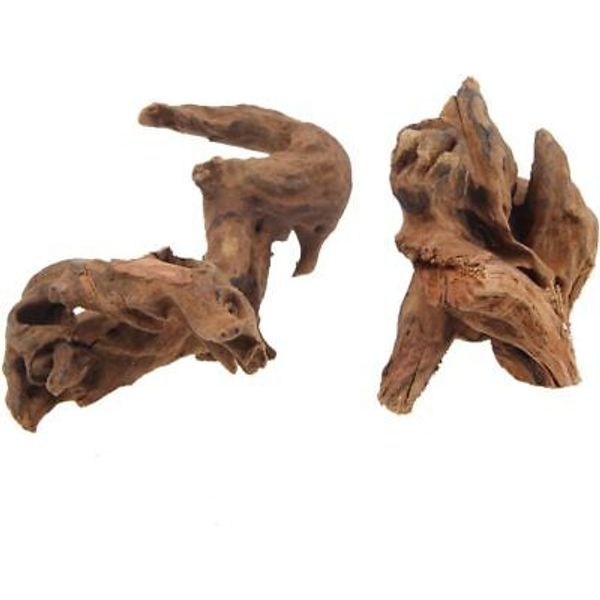 EmoursTM Aquarium Sinkable Driftwood Fish Tank Decoration,Small Small, Brown