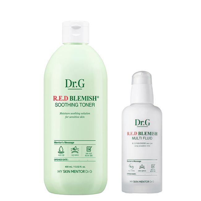 Dr.G Dr.G Red Blemish Soothing Toner 400ml + Red Multi Fluid 100ml