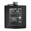 6oz (170ml) 'Boo Bakery' Pocket Hip Flask (HP00036909)