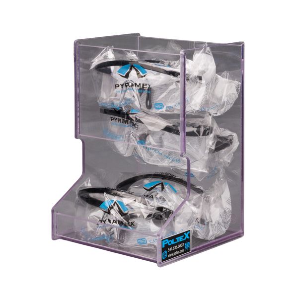 Poltex PROTECTIVE EYEWEAR HOLDER MINI (Break Resistant PETG) (WALL MOUNT)