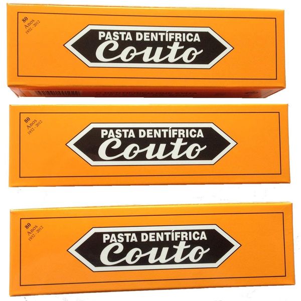 Couto Traditional Mint Toothpaste (Pack of 3)