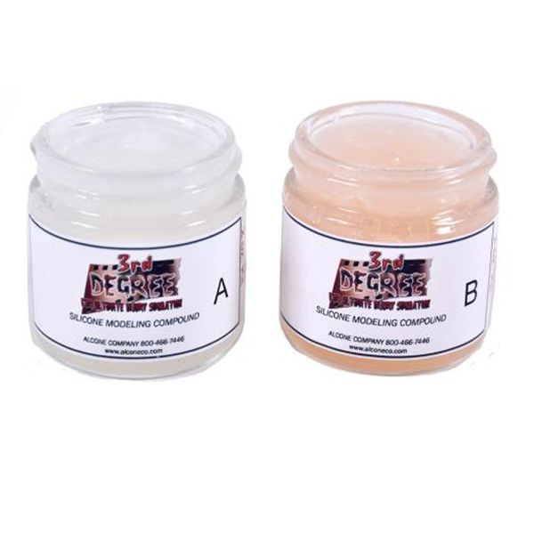 3rd Degree Silicone Molding Compound Wound Scar Prosthetic SFX Simulation, Light 2oz