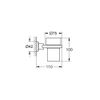 Grohe 40254000 Tumbler Glass, Chrome