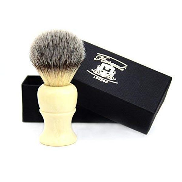 Synthetic Hair Shaving Brush with Ivory colour Handle with Classical Box Presant for men Gift box