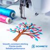 Schmetz 25 Embroidery Sewing Machine Needles, Size 75/11, 130/705H-E