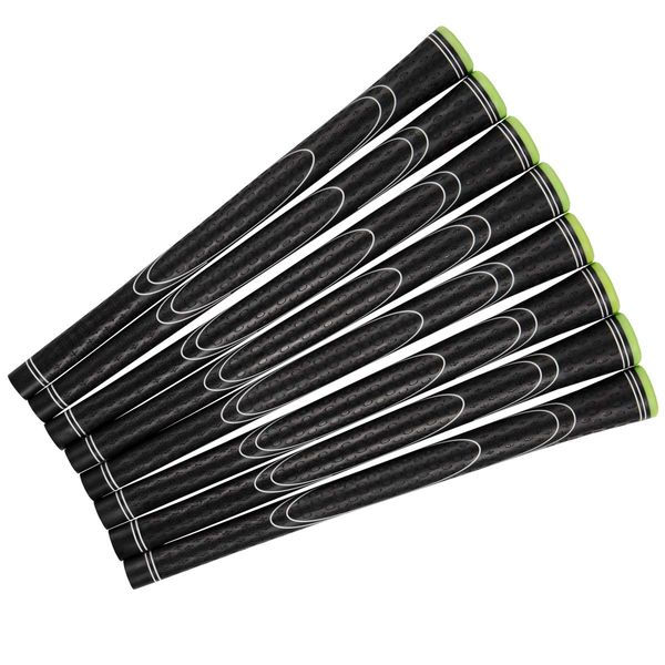 WORLD EAGLE TPR Golf Grips, Set of 8, Black
