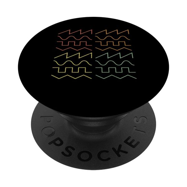 Analog Signal Waveform Modular Synthesizer PopSockets Swappable PopGrip