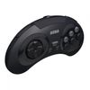 Retro-Bit Sega Genesis 2.4 GHz Wireless Controller 8-Button Arcade Pad Black V.2