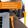 Tether Tools TetherPro Datenkabel USB-C an USB-C - 4,6 m, 2 x rechtsgewinkelt (Orange)