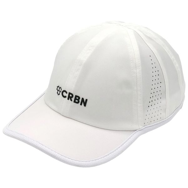 CRBN Unleashed Performance Pickleball Hat - Lightweight & Breathable 6-Panel Athletic Hat, White