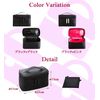mitas Makeup Pouch, Black, Vanity Pouch, Makeup Pouch, Makeup Pouch, Tool Holder, Brush Holder, Box Type, Travel, Convenient Goods, Pouch, Amenity Pouch, Travel Pouch, Travel Goods, Convenient Items, Storage, Storage Pouch, Business Trips, Business, Acces