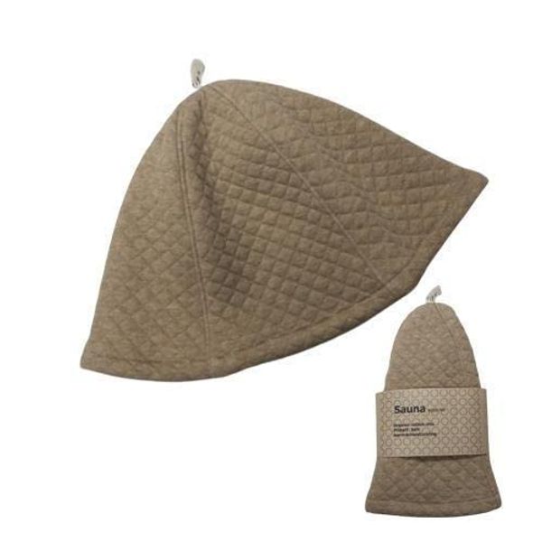 Sauna Hat Organic Cotton (Except Filling) Quilt 3 Colors Available (Brown)