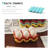 Egg Holder Egg Case Egg Stand 6 Grid Egg Holder Egg Case Container Perfect for Kitchen or Refrigerator Storage (Yellow)