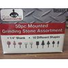 50pc GIT INDUSTRIAL TOOL MOUNTED GRINDING STONE ASSORTMENT BITS 1/4" DRILL MSA50
