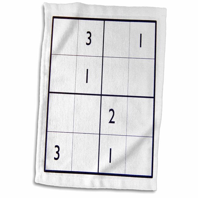 3dRose Florene Games - Sudoku - Towels (twl-18690-1)