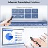 Norwii N76 Rechargeable Presentation clicker with Pointer, Long Range Presentation Remote, Wireless Presenter for PowerPoint Presentations, Slide Control (Green Light)