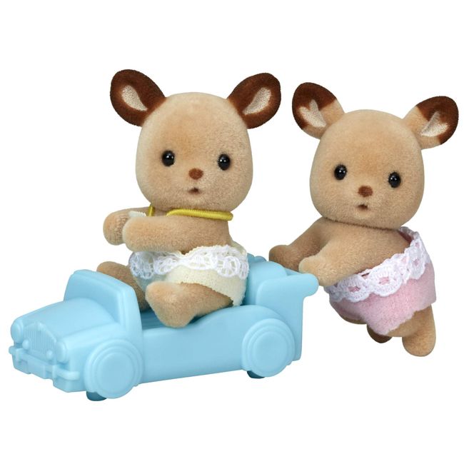 Sylvanian Families Epoch Sylvanian Families Epoch Doll (Deer Twin Chan), S-69 ST Mark Certified, For Ages 3 and Up, Toy, Dollhouse