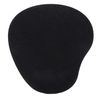 LONDO Leather Oval Mouse Pad with Wrist Rest (Black)