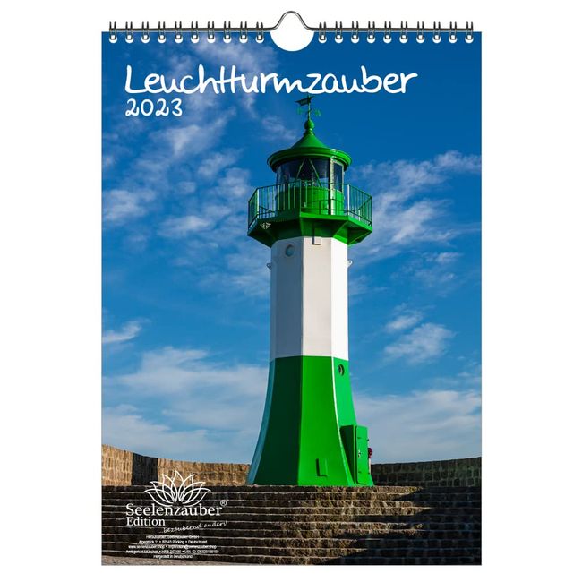 Leuchtturmzauber DIN A4 Kalender Hochformat für 2023 Leuchtturm - Seelenzauber