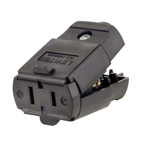 Leviton 102-EP 10 Pack 15Amp 125V Straight Blade Residential Grade, Black