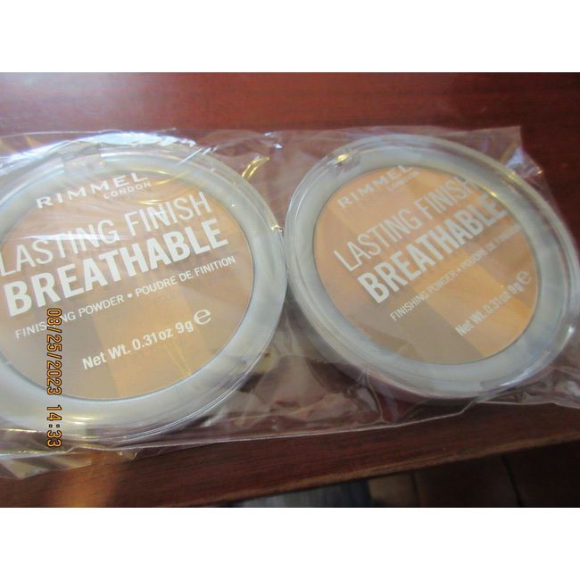 (2) Rimmel London Lasting Finish Breathable Finishing Powder #003 Sand