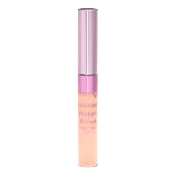 Canmake Highlight & Retouch Concealer UV01, Light Pink Beige, 0.2 oz (6 g)