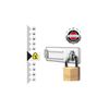 Master Lock 140703EURD Pack Including Door Hasp and Keyed Padlock