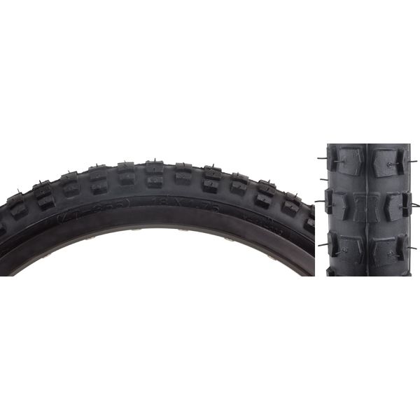 Sunlite MX BMX Tires, 18" x 1.75", Black