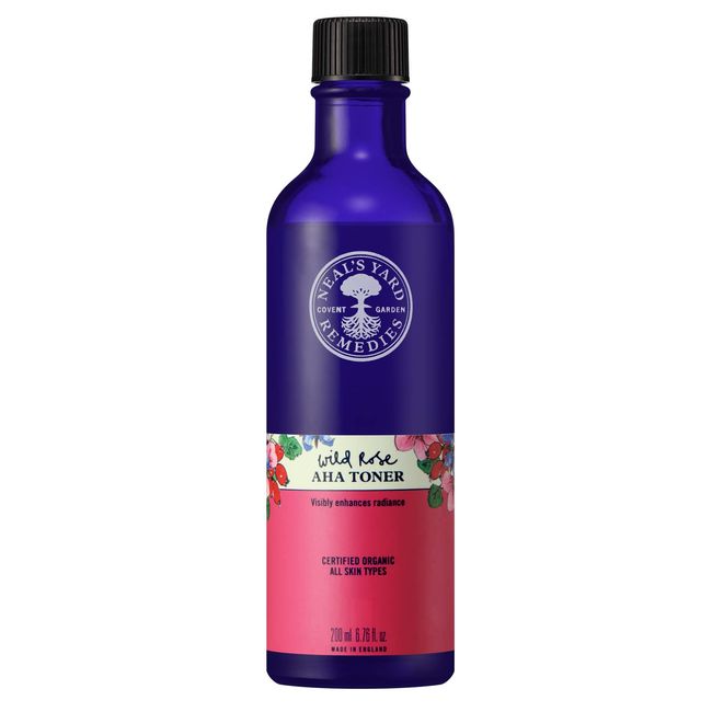 NEAL'S YARD REMEDIES Wild Rose AHA Water Lotion, 6.8 fl oz (200 ml)