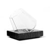 Thumbs Up Diamond Glass with Marble Coaster, Transparent, 300 ml