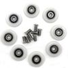8 Sets 19mm Shower Door Wheels Rollers Runners by YuanQian